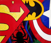 Comic Super Hero Street Art